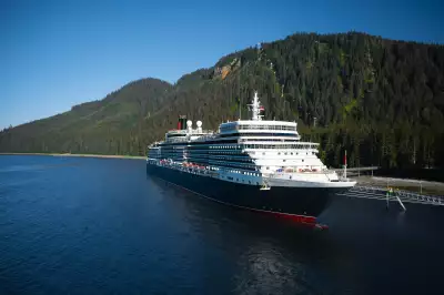 Cunard Cruises | The Cunard Queen Elizabeth cruising by a forest