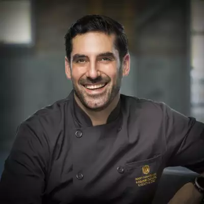 Executive chef Kaelhub Cudmore aboard the Rocky Mountaineer
