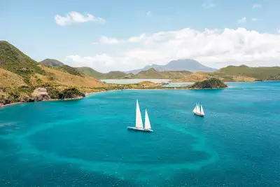 Take a catamaran cruise around the islands of St. Kitts