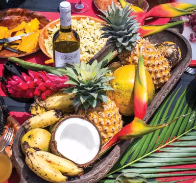 Fresh fruit in Mo'orea, French Polynesia