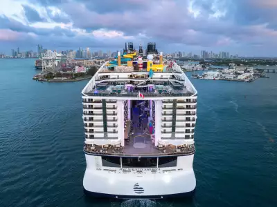 A rear view inside the MSC World America