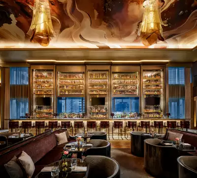 The bar inside Louix Louis at The St. Regis Toronto