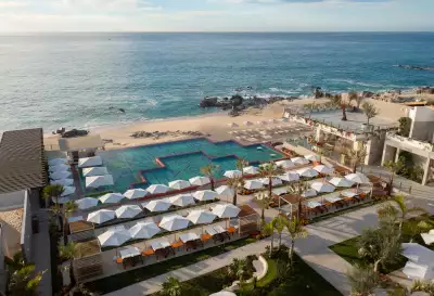 Los Cabos | The panoramic view of the pool and beach at Grand Velas Boutique Hotel Los Cabos