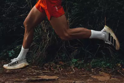 Someone running in the Adidas Terrex Agravic SL Trail Running Shoe