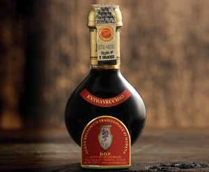 Balsamic vinegar that's been aged for 25 years in Modena, Italy