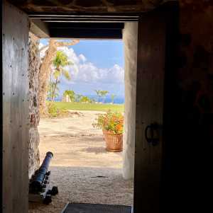 Looking out from Pedro St. James Castle in the Cayman Islands
