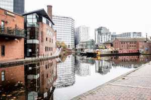 A canal in Birmingham