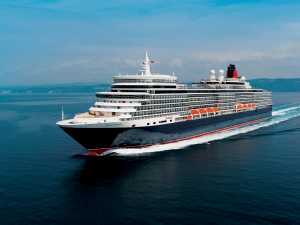 Cunard Cruises | The Cunard Queen Elizabeth cruising on the ocean