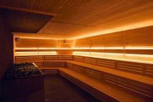 Inside the sauna at Othership Yorkville