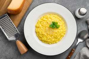 Olympics Italy | Risotto alla Milanese, a classic, saffron-infused Milan dish