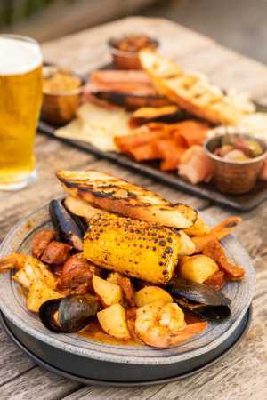 Myrtle Beach | A shrimp boil at Tidal Creek Brewhouse in Myrtle Beach