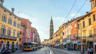 Parma, Italy | Daytime view of downtown main street in Parma, Italy