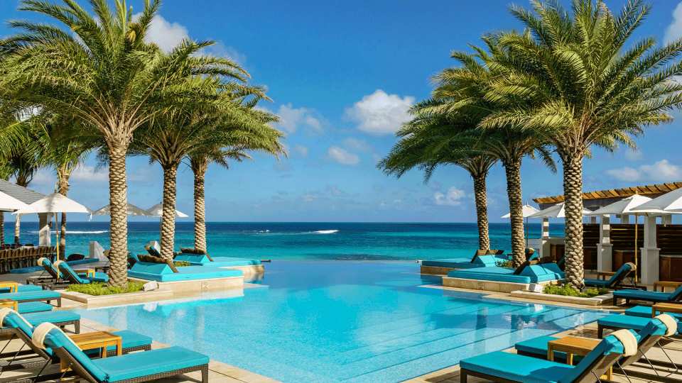 Infinity pool at Zemi Beach House in Anguilla