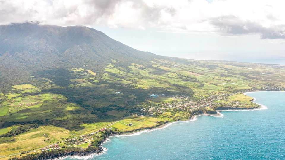 A breathtaking bird's eye view of St. Kitts