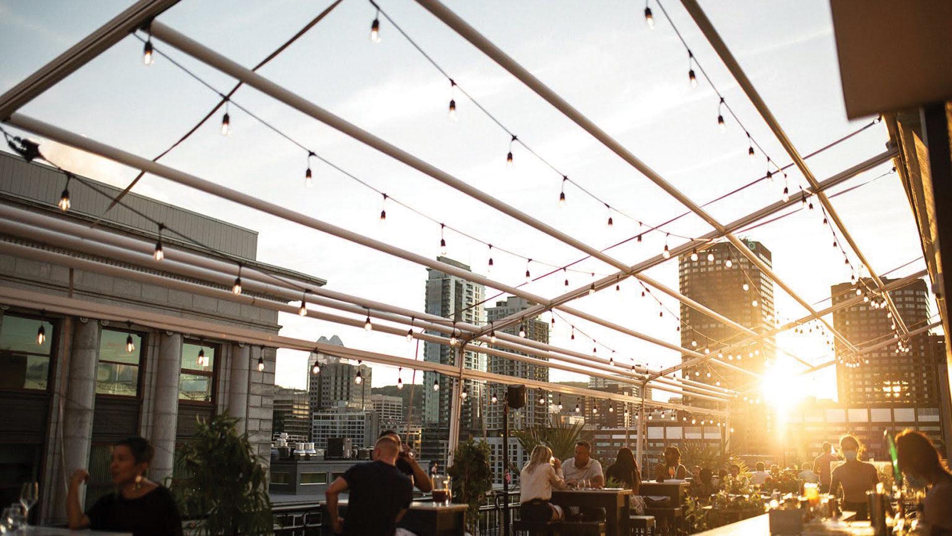 The best things to do and eat in Montreal | Rooftop view at Terrasse Place D'Armes