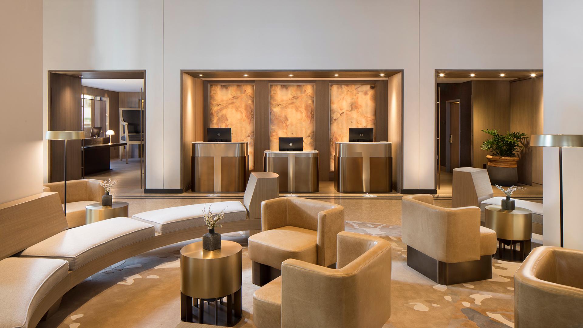 The Clift Royal Sonesta Hotel, San Fransisco | The lobby and check-in desks