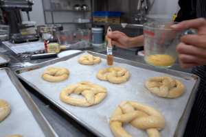 Chatham-Kent, Ontario | Making pretzels at Union Block Bakery