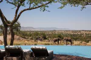 Best honeymoon destinations | The view of the waterhole next to Four Seasons Safari Lodge Serengeti