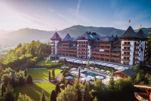 Best honeymoon destinations | Outside The Alpina Gstaad, Switzerland