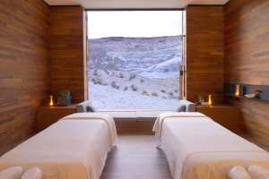 Best honeymoon destinations | Spa treatment room at Amangiri in Canyon Point, Utah