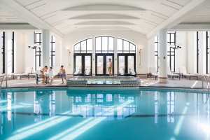 The pool at the Fairmont Le Château Frontenac hotel, Quebec City The pool at the Fairmont Le Château Frontenac hotel, Quebec City