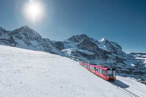 Interlaken, Switzerland | The Jungfrau Railway cogwheel train
