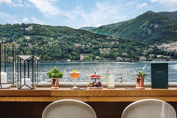 Best honeymoon destinations | The view from the Infinity Bar at Vista Palazzo Lago di Como