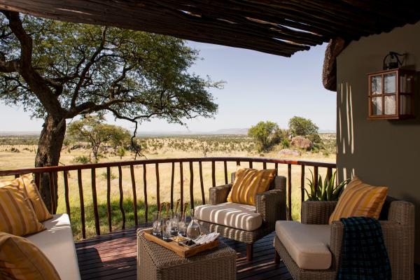 Best honeymoon destinations | A guest room balcony at Four Seasons Safari Lodge Serengeti
