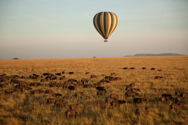 Best honeymoon destinations | Hot air ballooning over the Serengeti