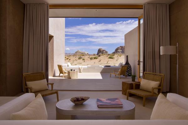 Best honeymoon destinations | A bedroom suite at Amangiri in Canyon Point, Utah