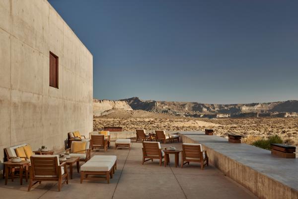 Best honeymoon destinations | Desert lounge at Amangiri in Canyon Point, Utah