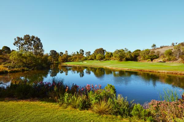 A pond at The Grand Golf Club at Fairmont Grand Del Mar, San Diego