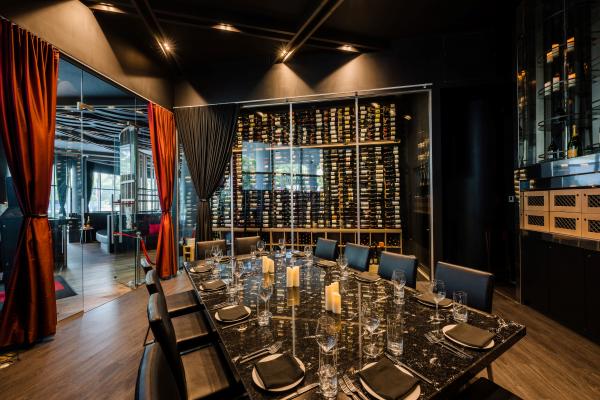 South Beach, Miami, Florida | The VIP wine room at Red South Beach