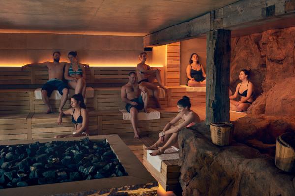 Nordik Spa-Nature - Chelsea, Quebec | Inside a sauna at Nordik Spa-Nature - Chelsea