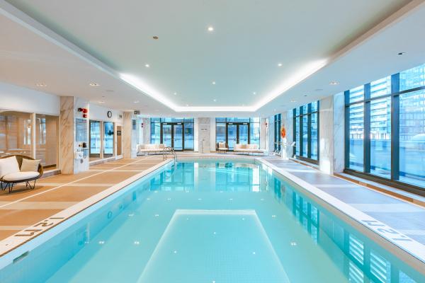 The pool inside the Sutton Place Hotel Toronto