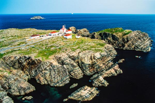 Bonavista, Newfoundland | An aerial image of Cape Bonavista Lighthouse, Newfoundland, Canada