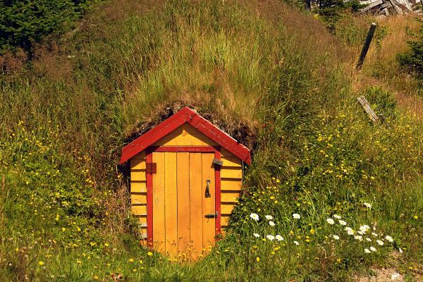 Bonavista, Newfoundland | A root cellar in Elliston, Newfoundland