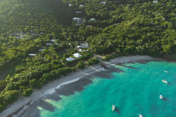 St. Thomas, U.S.V.I. | An aerial view of The Hideaway at Hull Bay