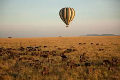 Best honeymoon destinations | Hot air ballooning over the Serengeti
