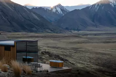Best honeymoon destinations | A reflective pod with terrace at The Lindis, New Zealand
