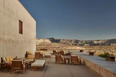 Best honeymoon destinations | Desert lounge at Amangiri in Canyon Point, Utah