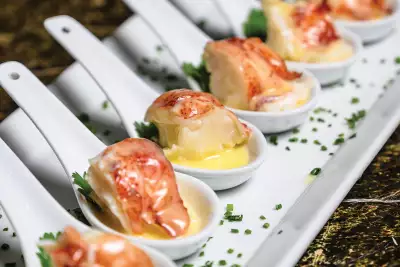 Hazelton Hotel Toronto | Lobster spoons at ONE Restaurant at the Hazelton