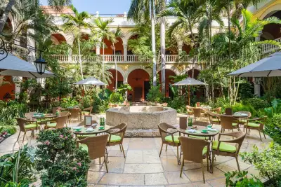 Cartagena, Colombia | The courtyard at Sofitel Legend Santa Clara Cartagena