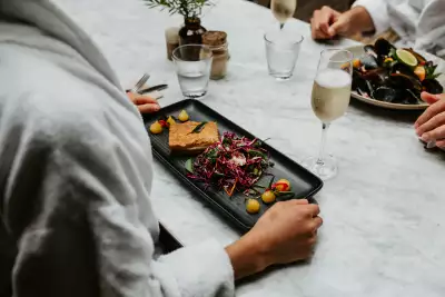 Peninsula Hot Springs, Victoria, Australia | Robe dining at the spa