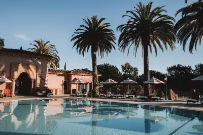A poolside view at Fairmont Grand Del Mar, San Diego