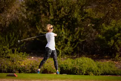 Katie Bridges golfs at The Grand Golf Club at Fairmont Grand Del Mar, San Diego