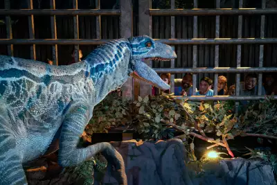 Things to do in Toronto | A dinosaur in an enclosure at Jurassic World: The Exhibition