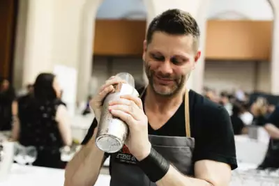 A bartender at the Culinary Tourism Alliance's Taste of Place Summit