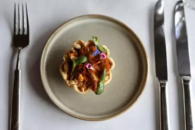 Mackinac Island | A beautifully presented dish on a plate on Mackinac Island