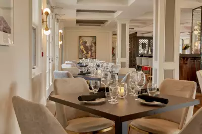 Inside Lighthouse45 restaurant at Rawley Resort Marina & Spa, Port Severn